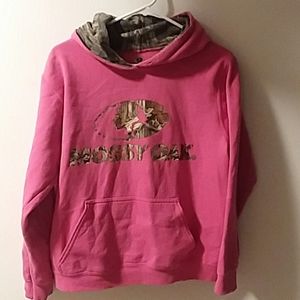 Sz M Mossy Oak Pink and Camo Hoodie